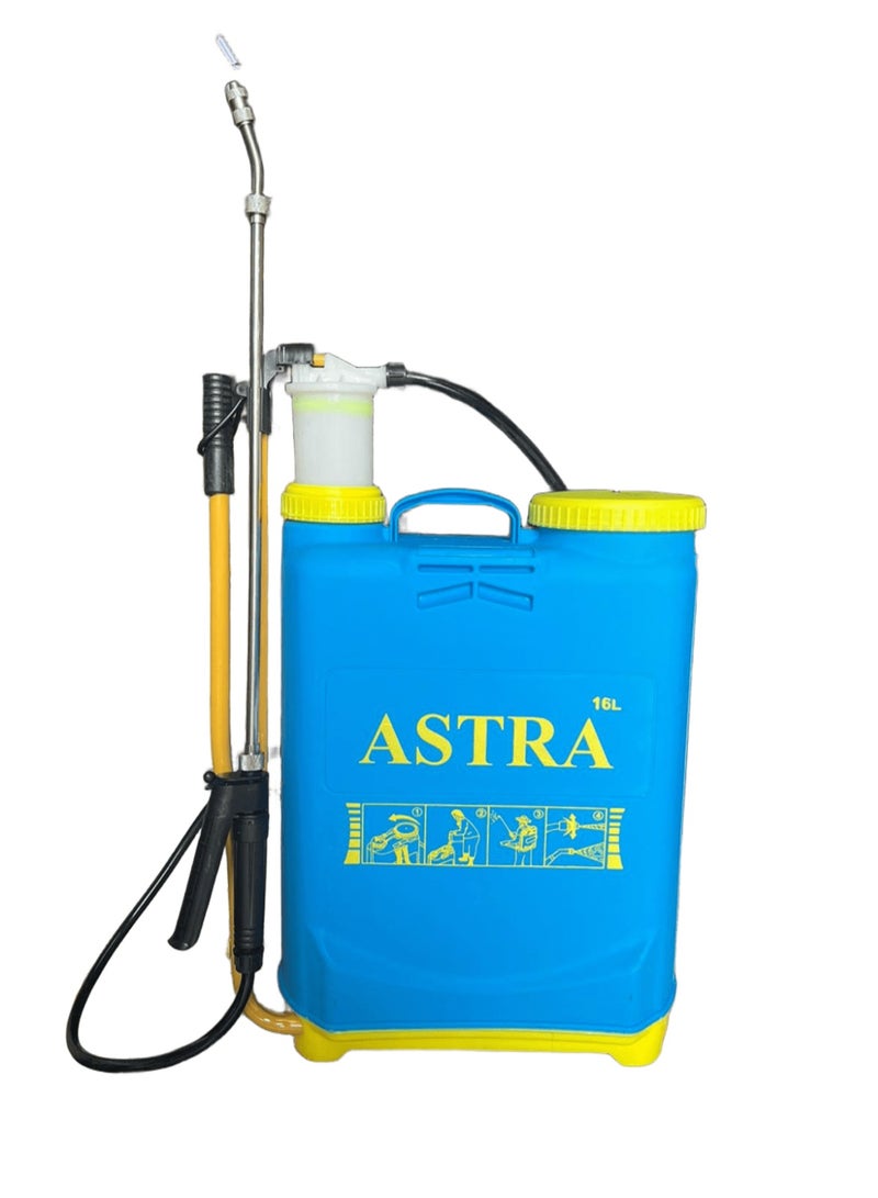 Astra مرشة ظهر يدوية بسعة 16 لتر لرش المبيدات والأسمدة